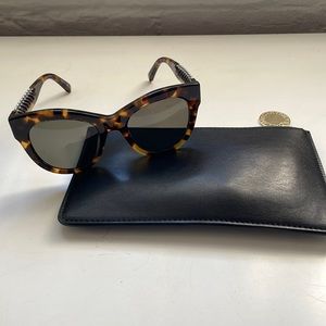 Stella McCartney tortoise + woven sunnies